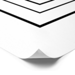Zazzle Monochrome Geometric Minimalist Abstract Geometric Poster (Corner)