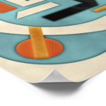 Zazzle Retro Futurist Mid Century Modern Poster (Corner)