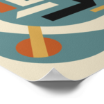 Zazzle Retro Futurist Mid Century Modern Poster (Corner)(1)