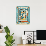 Zazzle Retro Futurist Mid Century Modern Poster (Home Office)