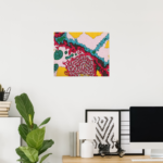 Zazzle vivid organic psychedelic surrealism poster (Home Office)