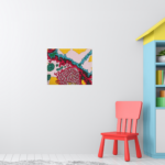 Zazzle vivid organic psychedelic surrealism poster (Nursery 1)